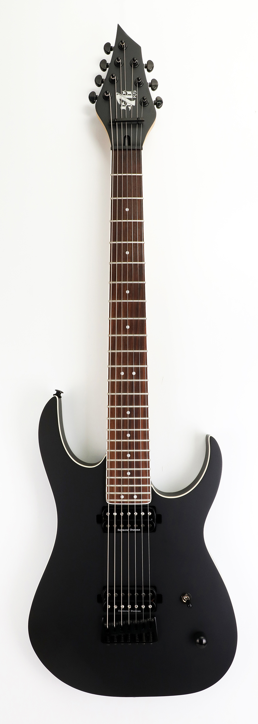 7-String Cobra KS7--Satin Black/White Binding — Strictly 7 Guitars